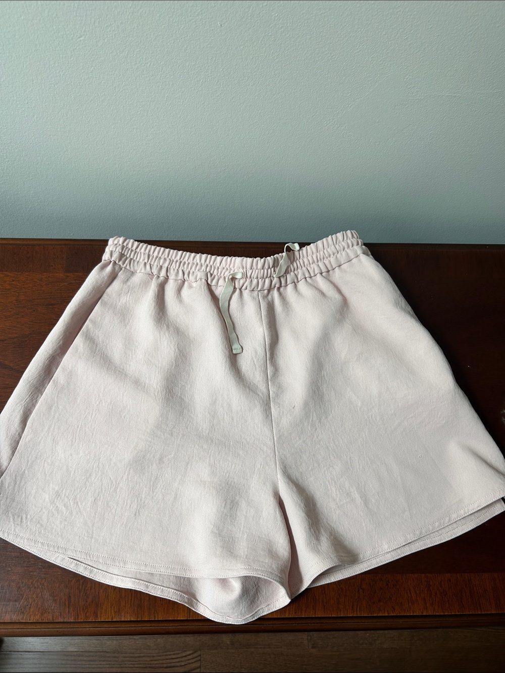 Pale pink Aritzia shorts